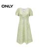 ONLY 2025 Spring Sweet Elegant Puff Sleeve Floral Midi Dress