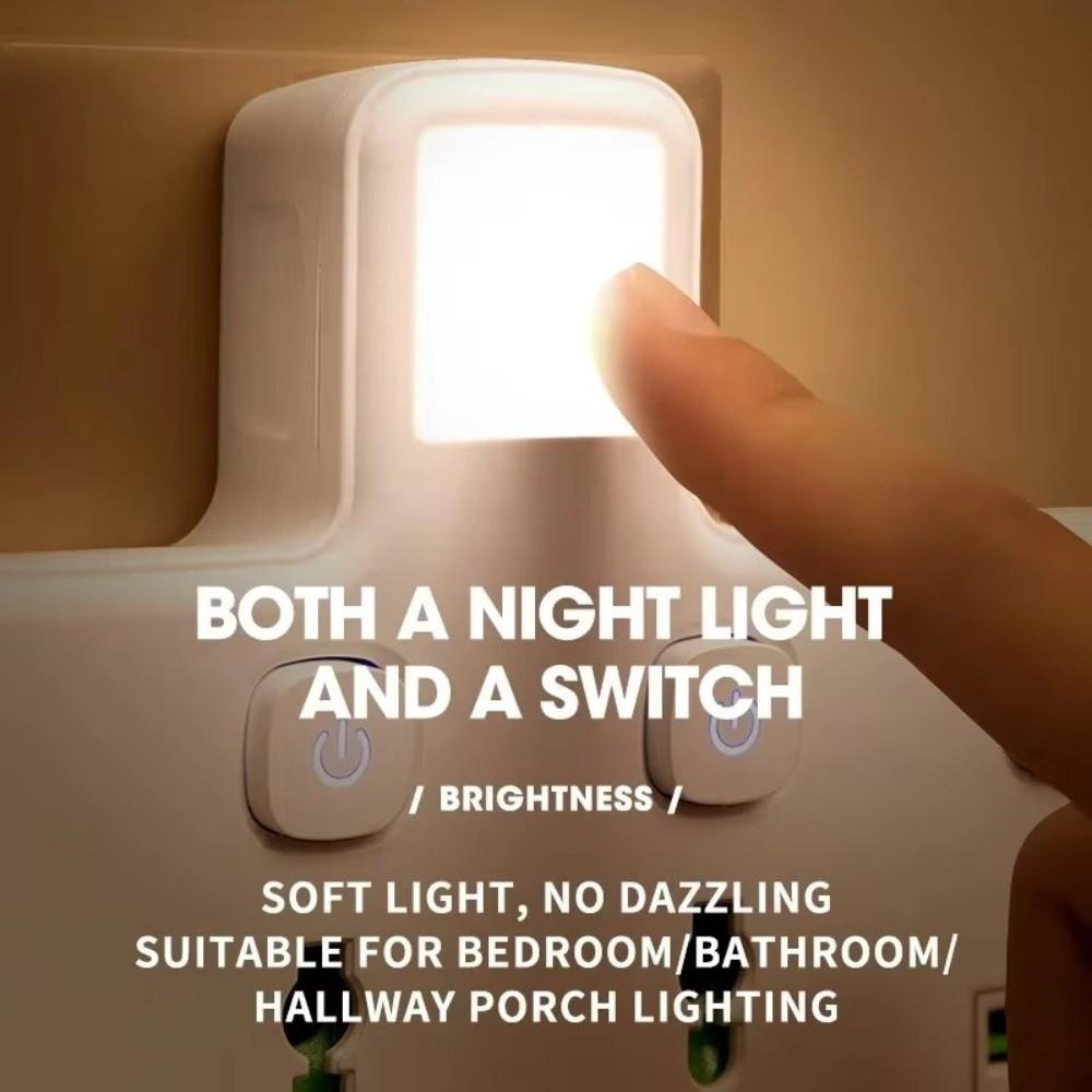 Light Indicator AC Power Strip Durable Wall Mounted Socket  Home Office