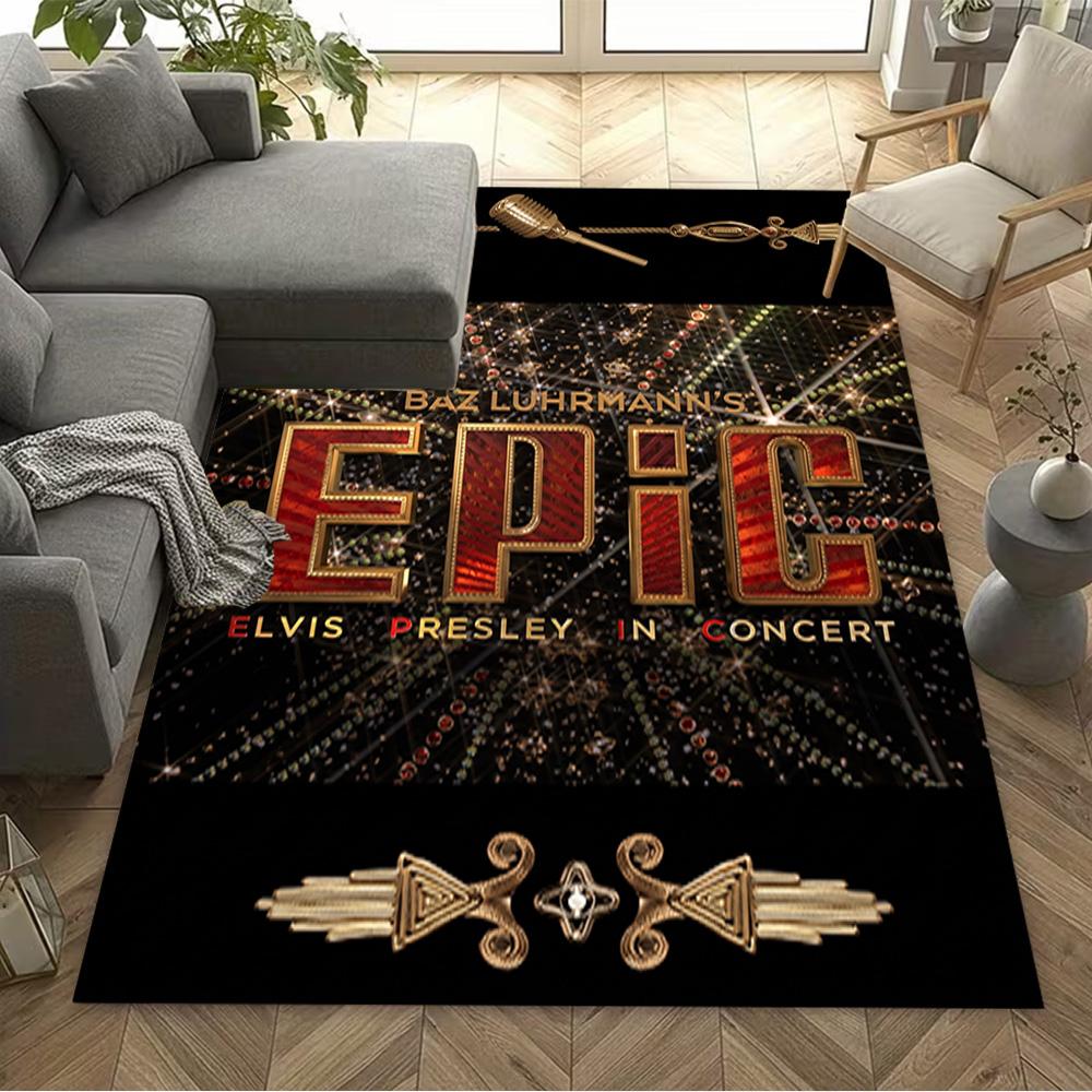 Elvis: Rock Legend Floor Mat Design for Bedrooms Balcony Entryway Decorate room Anti-slip Rug Anime Office Decor Best for Christmas