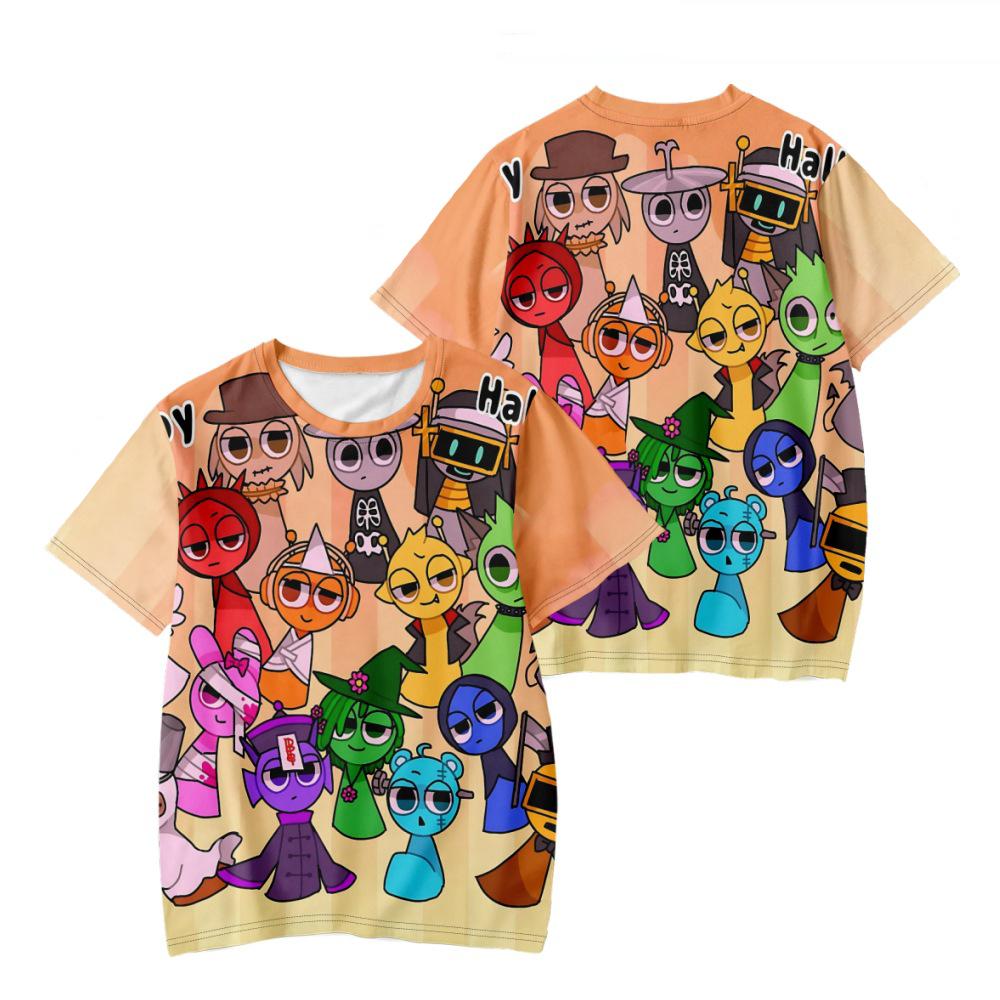

Fashion Streetwear Summer Sprunki Game 3D Printed T-Shirts Men Women Oversized Short Sleeve T Shirt Male Tees Tops Man Clothing 100