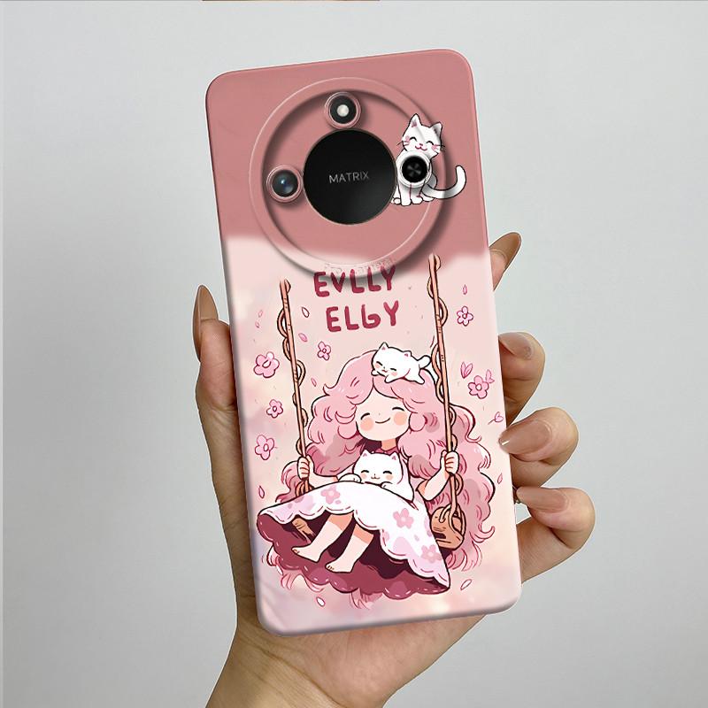 For Honor X9C Smart Phone Case X9cSmart Soft Silicone Funda Sweet Painted Fashion Cartoon Protective Capa Lovely Printing Cover