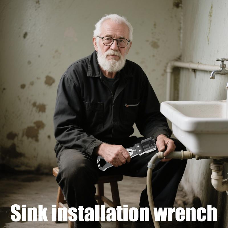 Under Sink Wrench Faucet Tool Sink Removal Wrench Adjustable Non-Slip Plumber Installation Disassembly Repair Tool For Bathroom China Mainland