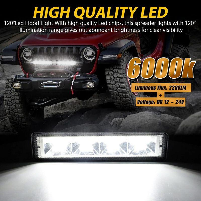 1/2/4Pcs 72W Car Work Light LED Bar 4x4 24 LED Working Bar Offroad SUV ATV Tractor Boat Trucks Excavator 12V 24V Led Combo Beam