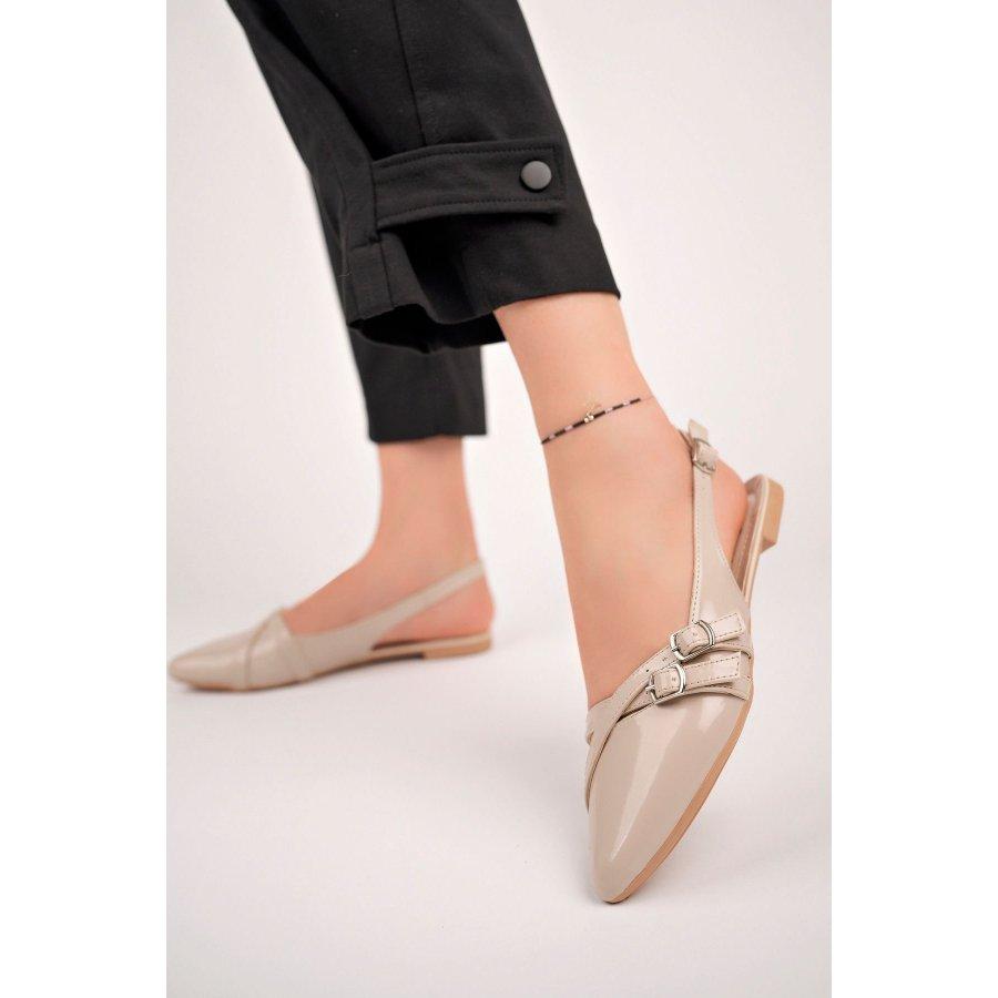 Women's Open Back Flat Shoes / Flat Sandals