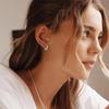 Huitan Dainty Pet's Paw Hoop Earrings for Women Black Footprints Design Small Circle Earrings Exquisite Female Jewelry