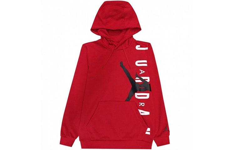 Jordan Sweatshirts Men's Red Hooded Moderate Regular CV5482-687