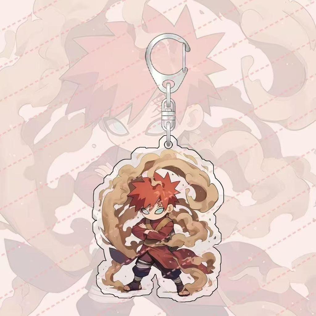 Anime Naruto Acrylic Keychain Accessaries Uzumaki Naruto Cartoon Keyring
