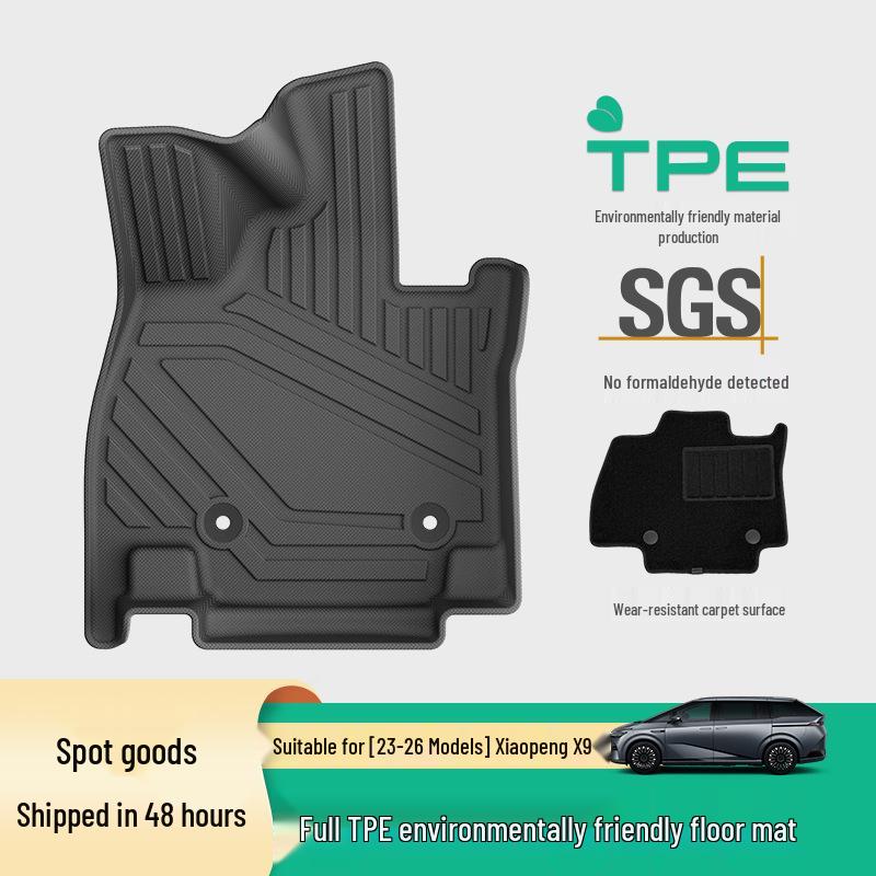 XPeng X9 TPE Floor Mats & Trunk Mat Set for 2023-2026 Models