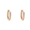 European & American High-End Luxury Zircon Full Diamond Ear Studs for Women