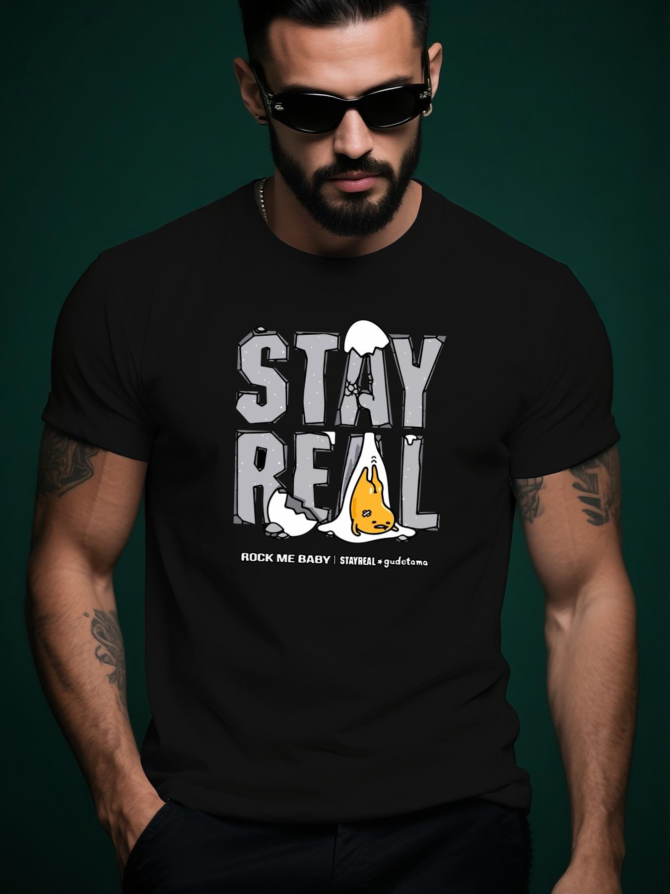 STAY REAL Graphic Tshirt - Dark Green Urban Streetwear Tee XXXXL