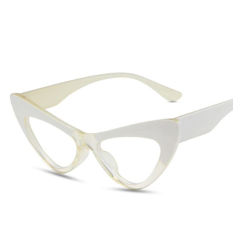 Cat Eye Shape Eyeglasses Frames Women Vintage Retro Anti Blue Light Women's Glasses Frames European American Woman Glass