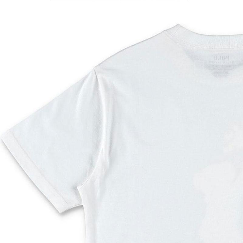 Polo Ralph Lauren T-Shirt Ss24 Letter Bear Print Casual Crew Neck Short Sleeve Kids Tops White 322853828-034