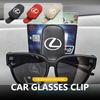Litchi Patterned Minimalist Glasses Clip Sunshade Storage Box For CT ES GS NX IS250 RX350 IS200 LX570 UX250h CT200h