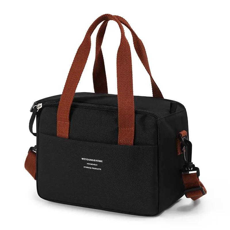 Large Capacity Lunch Box High Aesthetic Value Office Worker Student Bento Bag Lnsulated Tote Bag Portable Picnic Bag Ice Pack Food Bag