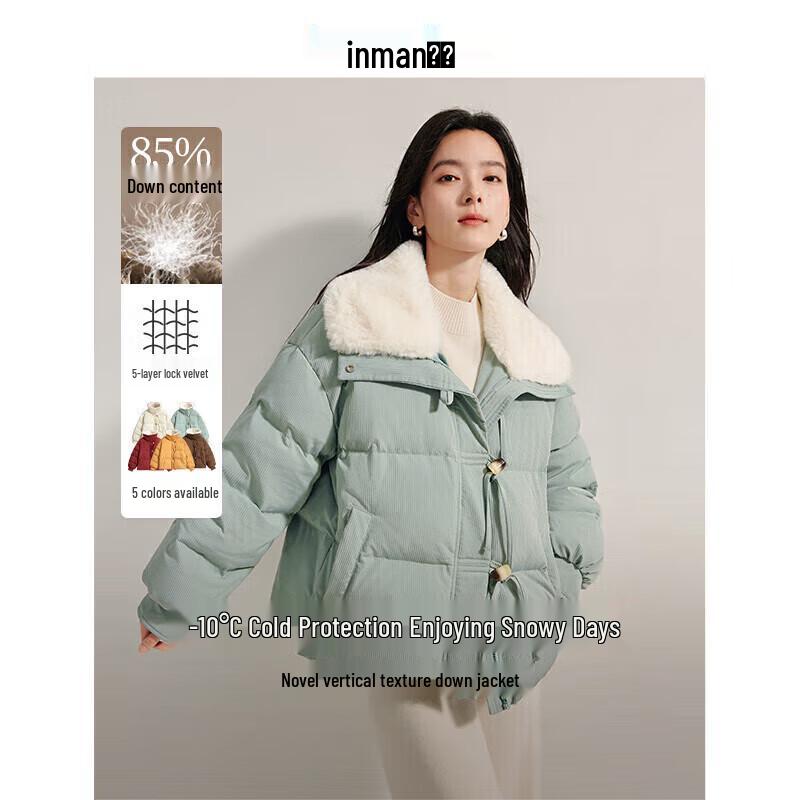 

INMAN Women s Casual Lightweight 3D Texture Down Jacket M