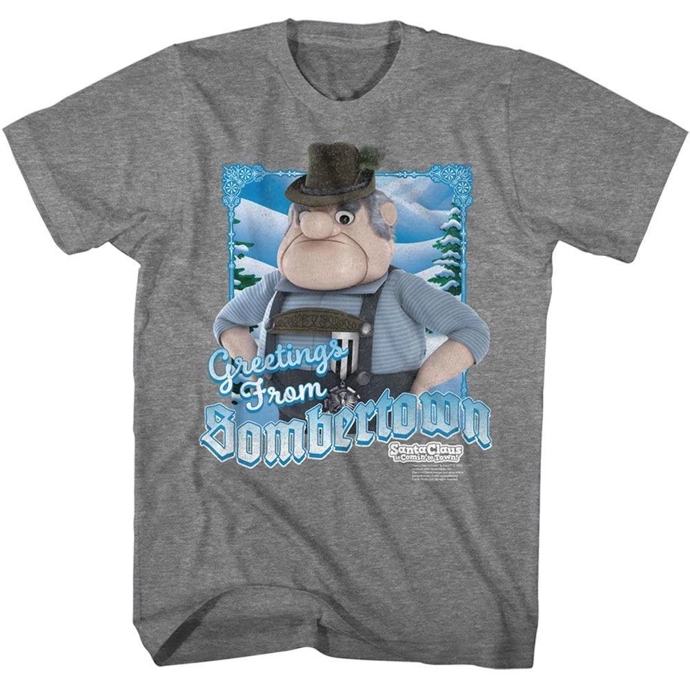 Santa Claus Is Coming To Town Greetings from Sombertown TV Children s T-shirt 110