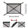 Car Roof Storage Mesh Pocket with Cross Direct Buckle - Dual Use Net for Car Roof Storage