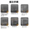 Wtrgas Figure Transparent Storage Case with Magnetic Collection Display Case with Plastic 27cm Wide X 18cm Deep X 22cm High Case, Door, Dividers,