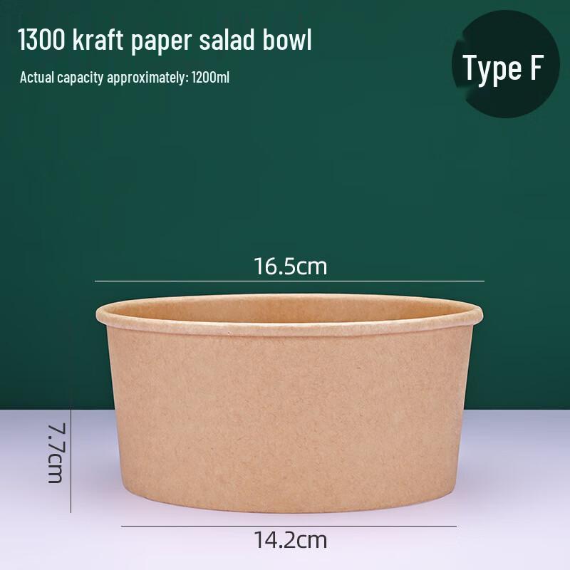 Einweg-Kraftpapier-Schalen & Deckel