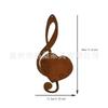 Rustikaler Metall Violinschlüssel Wandpflanzer Herzform Hängend Außen Innen Dekorativer Wandmontierter Blumentopfhalter für Sukkulentenpflanzen