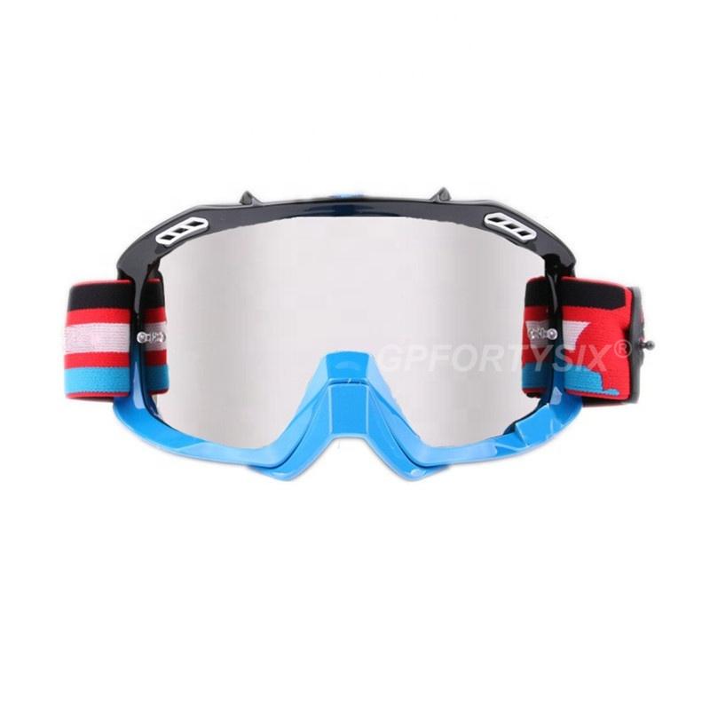 Maßgeschneiderte Motorrad ATV Brillen Motocross Brillen Off Road Dirt Bike Motorradhelm Brille Ski Sport Mountainbike Sonnenbrillen