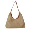 Popular Hand-Held Woven Bag Fashionable Stylish Beach Straw Bag Large Capacity Vintage Woven One Shoulder Tote Bag Beach Travel