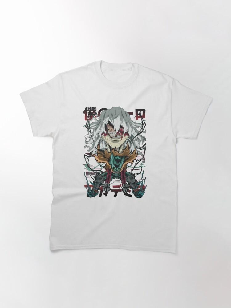 Anime My Hero Academia Shigaraki Vs Deku Classic White T-shirt Size S-5XL Unisex T-Shirt XXXXL