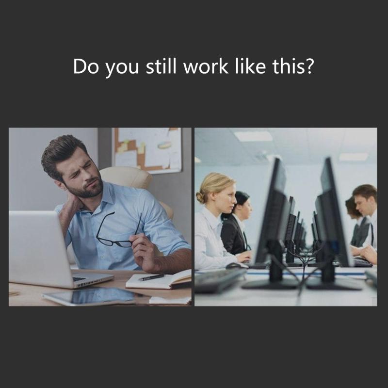 Height Adjustable Computer Monitors Stand for 14 To 27inch Displays with Vesa Base and Swivels