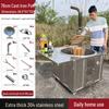 Smoke-Free Stainless Steel Wood-Burning Firewood Stove for Outdoors