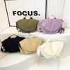 Women Crossbody Fashion Hidden Magnetic Button Sports Riding Waist Bag Nylon Dumpling Shoulder Satchel Suitable for Travelling
