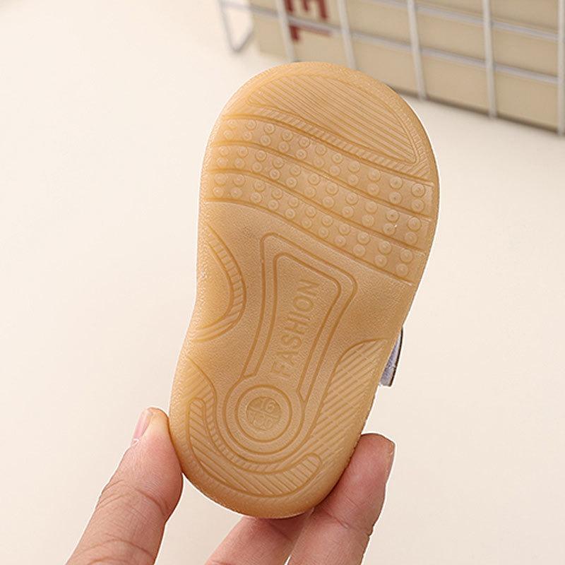 Spring/Autumn Style Baby Shoes 0-1-2 Years Old, Children's Soft-Soled Single Shoes, Infant Soft-Soled Walking Shoes.