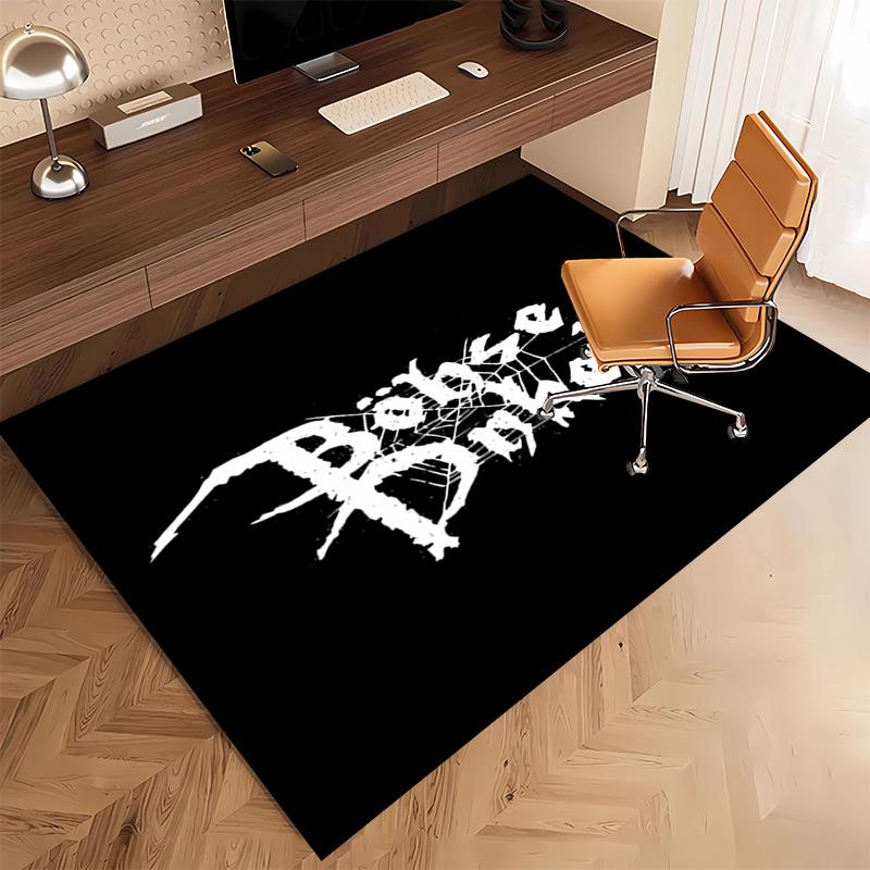 1pc Böhse Onkelz Band Print Area Rug - Soft, Washable Non-Slip Indoor Mat, Living Room, Home Office Decorative Rug,Office Decorative
