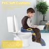 Potty Training Seat Ladder Comfortable Adjustable Height 2 in 1 Potty Training Toilet With Anti Slip Pad for Kids Boys Girls