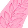 Rose Leaves Silicone Mold Set, 5 Pieces, Pink Fondant Molds for Cake Decorating