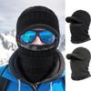 Wintermützen Dicke Winddichte Warme Gestrickte Plüschgefütterte Kappe Herren Damen Outdoor Sport Motorrad Thermische Kopfbedeckung