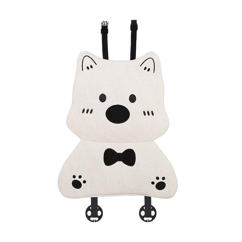Cuscino per Sedile Auto in Lino - Design Universale Cane Carino per Donne, Tappetino Rinfrescante per Geely Xingyuan, Uso in Tutte le Stagioni