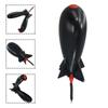 Fishing Rocket Feeder Carp Fishing Rocket Feeder Spod Bomb Float Lure Bait Holder Pellet Rocket Feeder Black Fishing Accessory