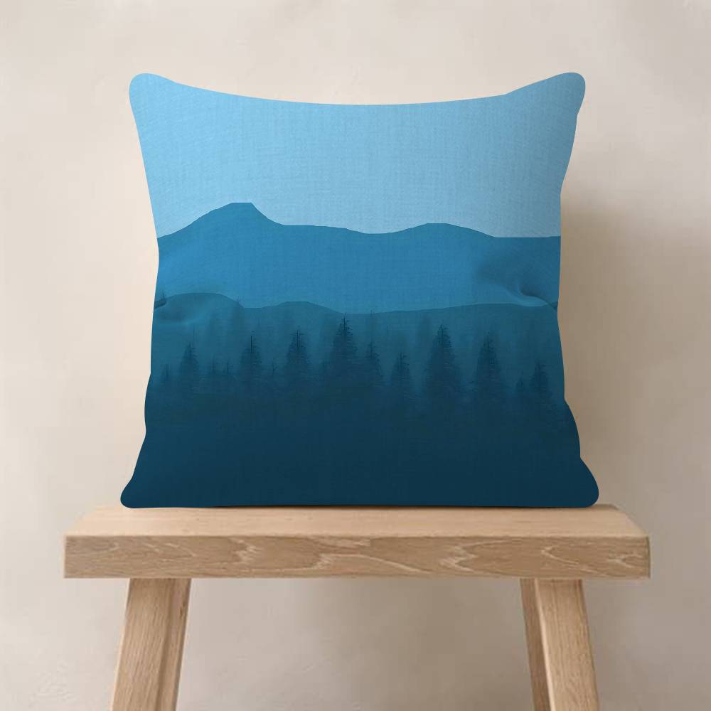 Firewatch Moon Mountain Forest Pillow Anime Pillow Sofa Bed Head Pillow Cover Cushion Cover Fashion