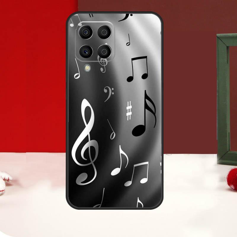

Music Note Symbol Piano Case For Samsung Galaxy M55 M35 M15 M56 M36 M16 M31 M21 M13 M33 M53 M12 M32 M52 M14 M34 M54 Samsung M34 5G