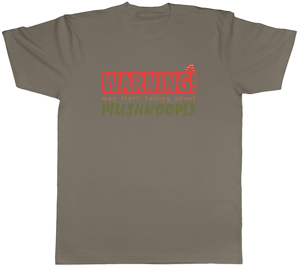 Warnung Pilze Unisex T-Shirt Garten Mykologie Pilz Tee Geschenk