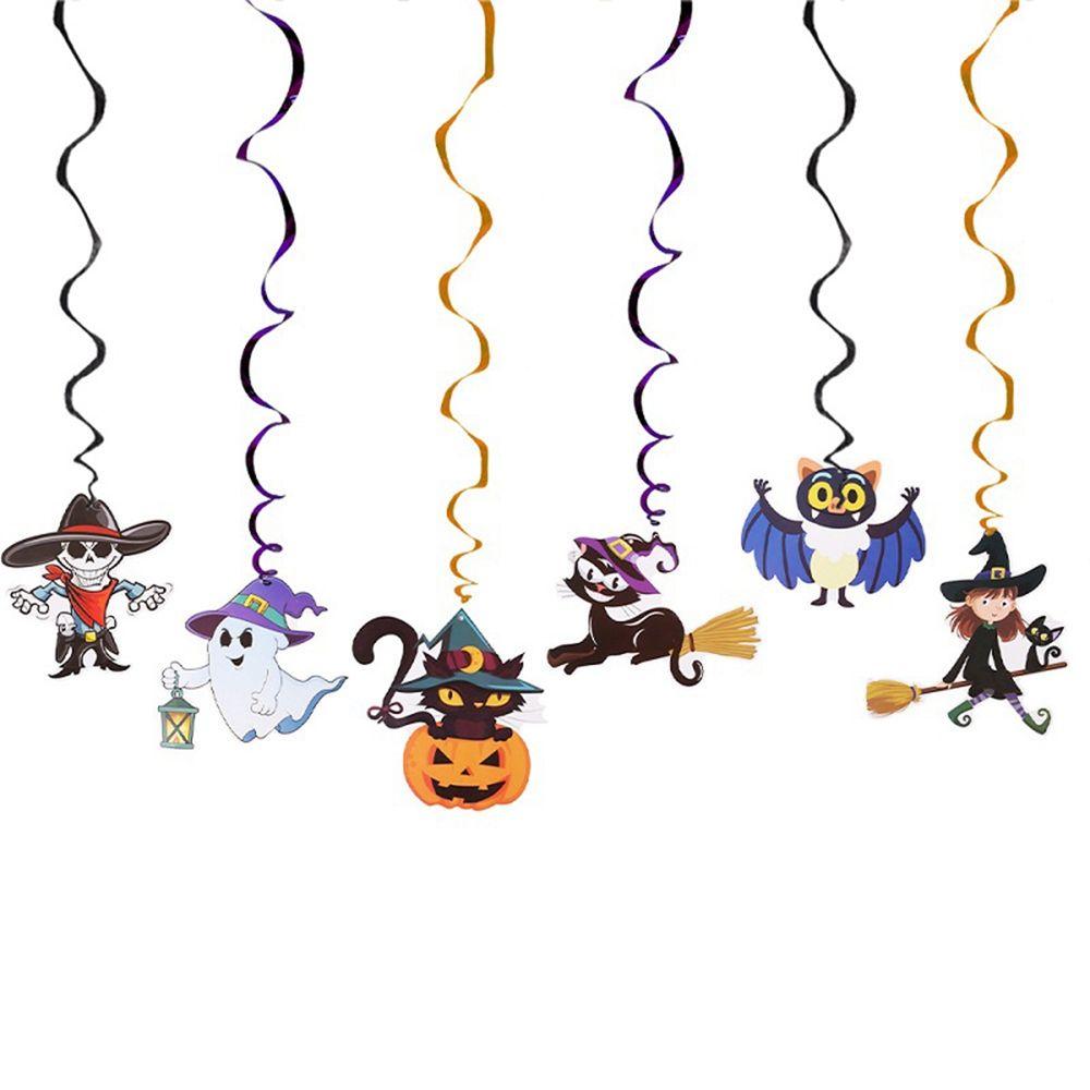 Ornaments Event Pumpkin Ceiling Hanging Swirl Party Supplies Streamers Spiral Halloween Decoration