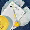 Cute Flocked 3D Resin Bear Keychain Sweet Creative Student Phone Chain Pendant Bag Accessory Phone Strap Gift