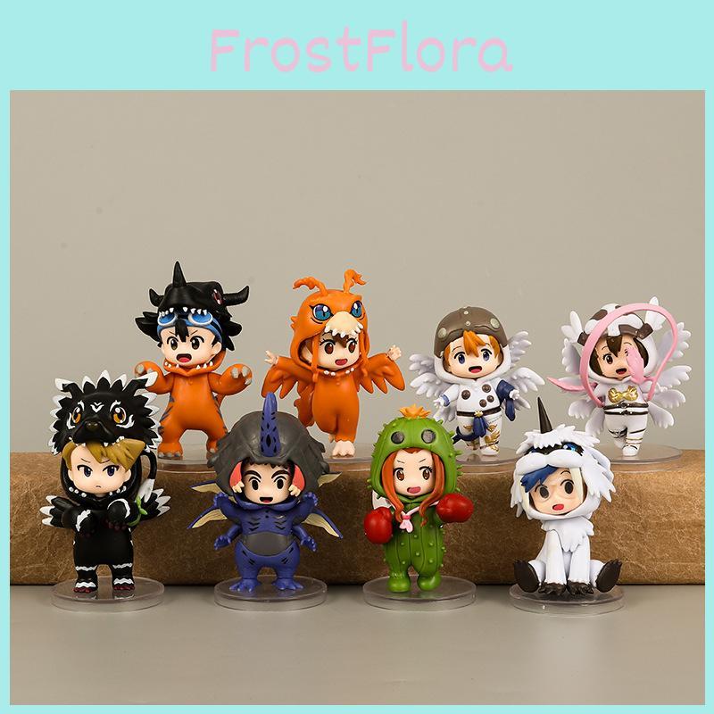 Exquisite Pvc Anime Figurines Digimon Taichi Yamato Sora Koushiro Mimi Collectible Set
