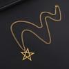 Dawapara Inverted Pentacle Necklace Gothic Pentagram Pendant Occult Amulet Witchcraft Stainless Steel Jewelry