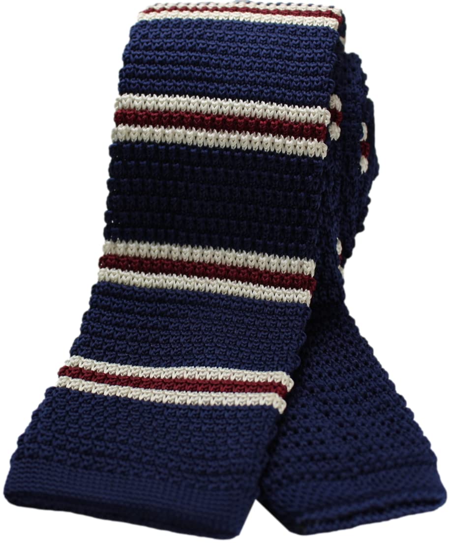 [Лучший товар] Вязаный галстук, Узкий галстук, Мужской узкий галстук, Однотонный вязаный галстук (T10)