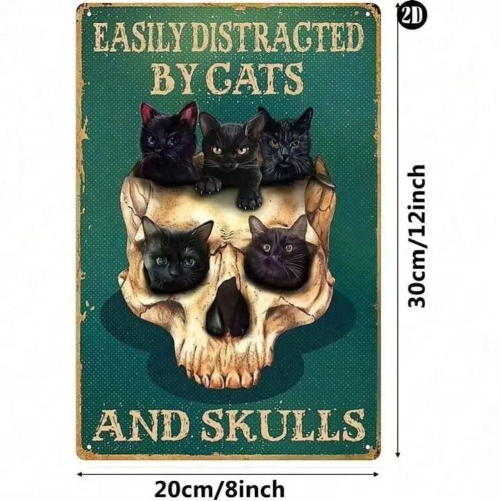 Retro Metal Tin Sign 20x30cm, Funny Wall Art Decor for Living Room Bar Cafe