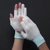 Cool Stretch Sunscreen Driving Mittens Open/Half Fingers Sun Protection Anti-Slip Fishing Gloves
