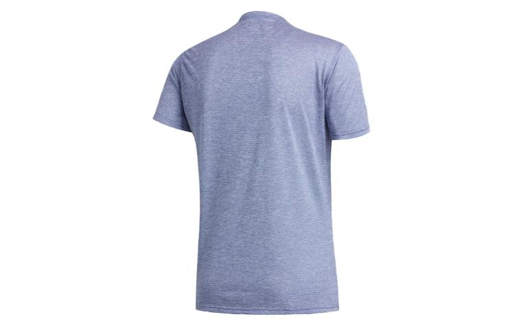 adidas T Shirts Men's Indigo Crew Neck Moderate Straight Fit FM5806