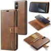 DG.MING for Sony Xperia 10 VI Case Removable 2 In 1 Split Leather Flip Phone Cover