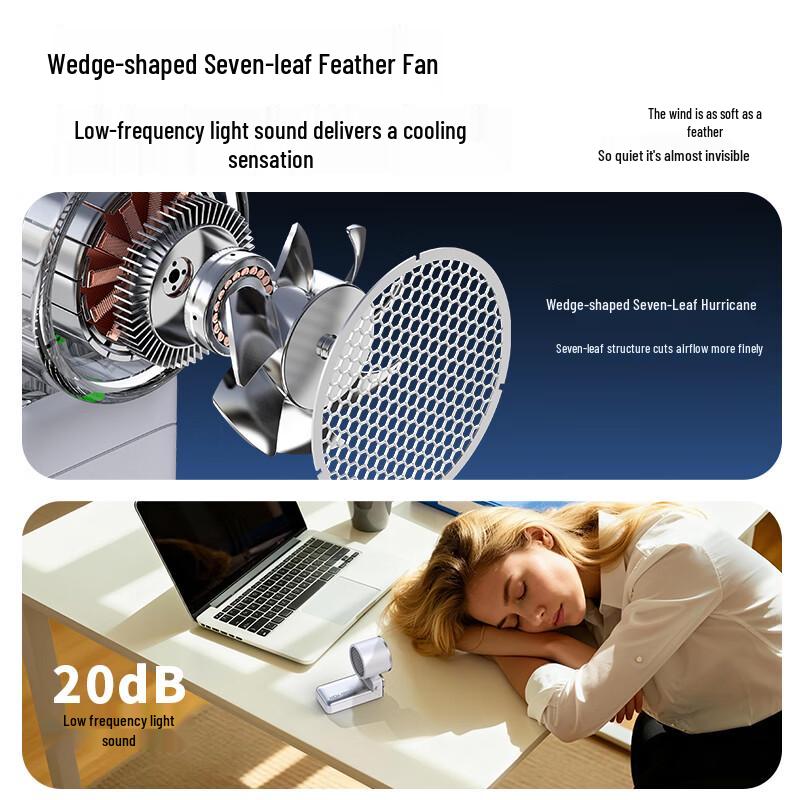 Kpeld 6000mAh Portable Ice Cooling Fan